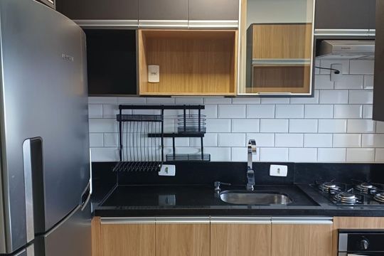 Cozinha de apartamento para alugar com 2 quartos, 50m² em Vila Nova Sorocaba, Sorocaba