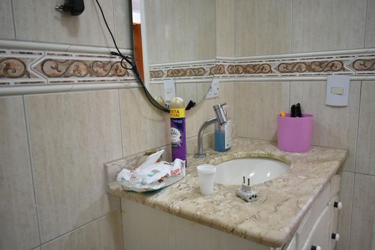 Banheiro de apartamento para alugar com 3 quartos, 100m² em Vila Monte Alegre, São Paulo