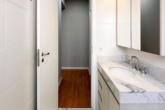 Banheiro Social de apartamento para alugar com 2 quartos, 77m² em Centro, São Bernardo do Campo