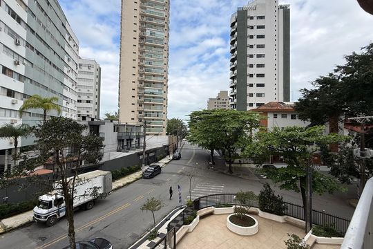 Vista de apartamento para alugar com 2 quartos, 92m² em Vila Alzira, Guarujá
