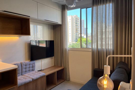 Sala de apartamento para alugar com 1 quarto, 25m² em Água Branca, São Paulo
