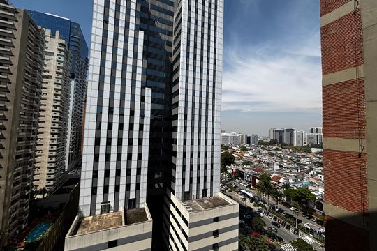 Vista da Varanda de apartamento para alugar com 1 quarto, 55m² em Alphaville Industrial, Barueri