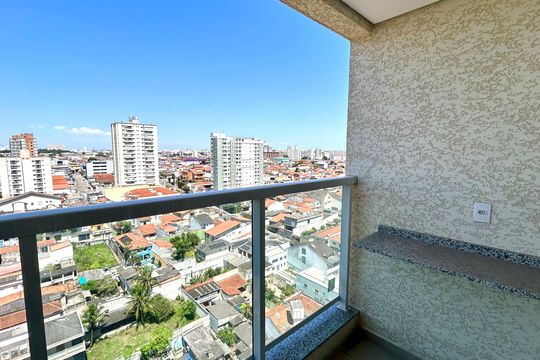 Varanda da Sala de apartamento à venda com 2 quartos, 45m² em Vila Galvão, Guarulhos