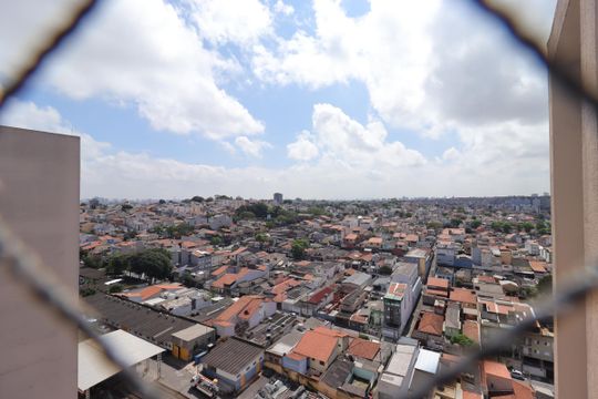 Vista da Sacada da Sala de apartamento à venda com 3 quartos, 69m² em Parque Erasmo Assunção, Santo André