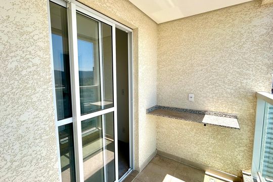Varanda da Sala de apartamento à venda com 2 quartos, 45m² em Vila Galvão, Guarulhos