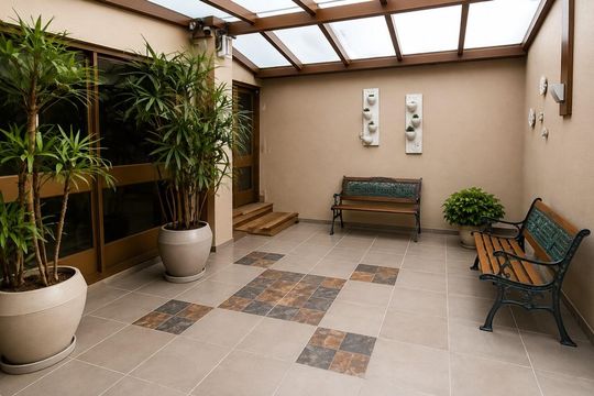 Área comum de kitnet/studio para alugar com 1 quarto, 37m² em Praia de Belas, Porto Alegre