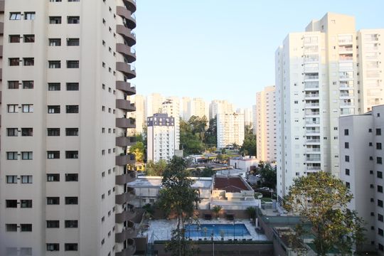 Vista da Varanda de apartamento para alugar com 1 quarto, 38m² em Vila Andrade, São Paulo