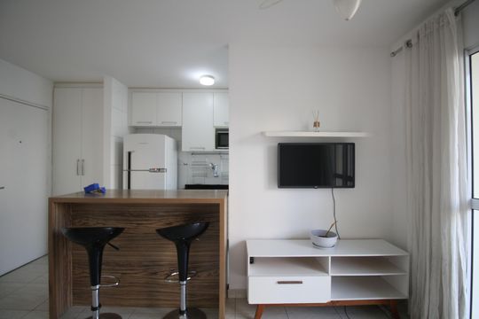 Sala de apartamento para alugar com 1 quarto, 38m² em Vila Andrade, São Paulo