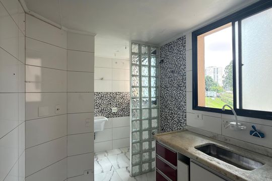 Cozinha  de apartamento à venda com 2 quartos, 55m² em Vila Olga, São Bernardo do Campo