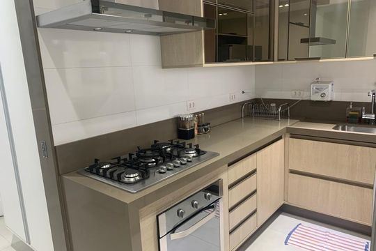 Cozinha de apartamento à venda com 3 quartos, 93m² em Leblon, Rio de Janeiro