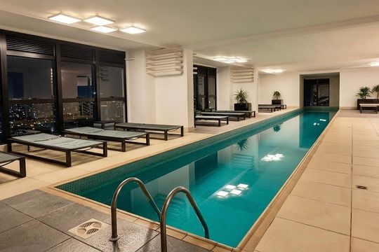 Área externa de apartamento para alugar com 1 quarto, 55m² em Bigorrilho, Curitiba