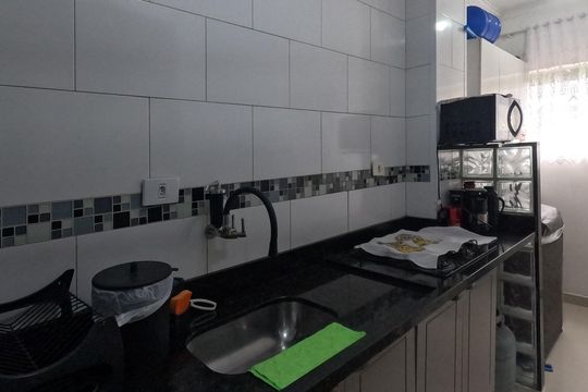 Cozinha Americana  de apartamento para alugar com 1 quarto, 54m² em Morro José Menino, Santos