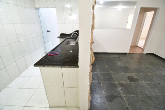 Cozinha de casa para alugar com 2 quartos, 80m² em Jardim Santa Clara do Lago I, Hortolândia