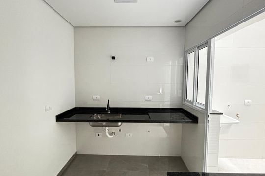 Cozinha de apartamento à venda com 2 quartos, 65m² em Vila Curuçá, Santo André