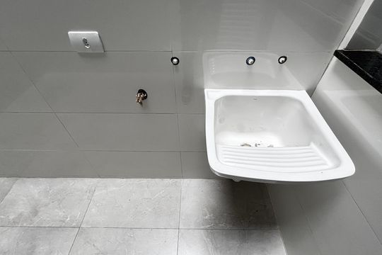 Área de Serviço de apartamento à venda com 2 quartos, 63m² em Vila Curuçá, Santo André