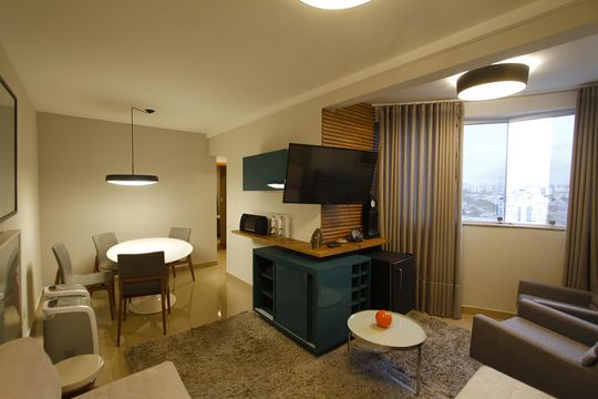 Sala de apartamento para alugar com 2 quartos, 58m² em Ouro Preto, Belo Horizonte