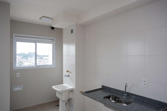 Cozinha de apartamento à venda com 2 quartos, 44m² em Piraporinha, Diadema