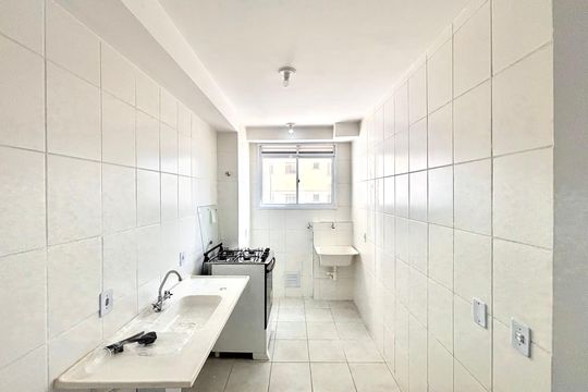 Cozinha de apartamento para alugar com 2 quartos, 45m² em Jardim Lourdes, Ferraz de Vasconcelos