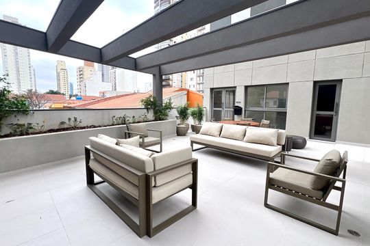 Área comum de apartamento para alugar com 1 quarto, 25m² em Pinheiros, São Paulo