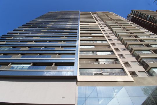 Fachada de kitnet/studio para alugar com 1 quarto, 27m² em Indianópolis, São Paulo