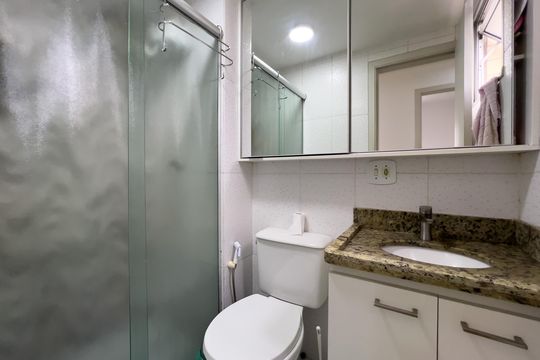 Banheiro de apartamento para alugar com 2 quartos, 48m² em Cambuci, São Paulo