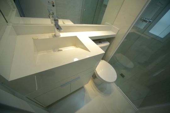 Banheiro  de apartamento para alugar com 2 quartos, 58m² em Vila Goncalves, São Bernardo do Campo