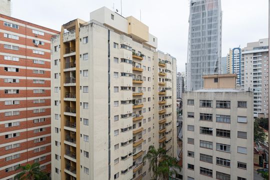 Vista da Varanda da Sala de apartamento à venda com 1 quarto, 44m² em Bela Vista, São Paulo