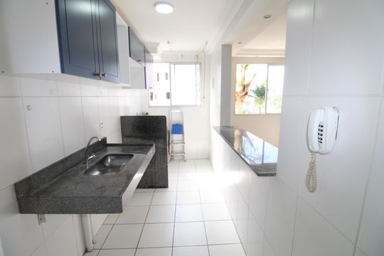 Cozinha de apartamento para alugar com 2 quartos, 47m² em Vila Tesouro, São José dos Campos