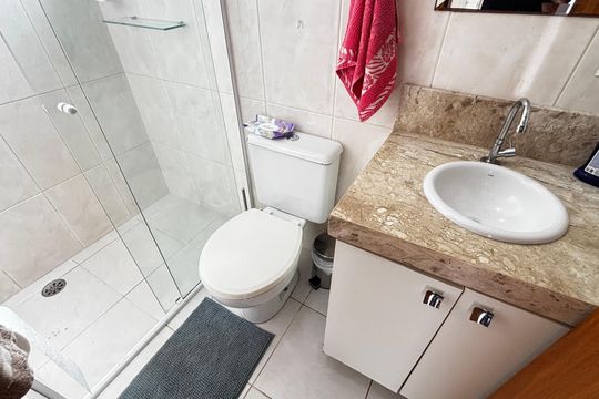 Banheiro de apartamento para alugar com 2 quartos, 52m² em Vila Príncipe de Gales, Santo André