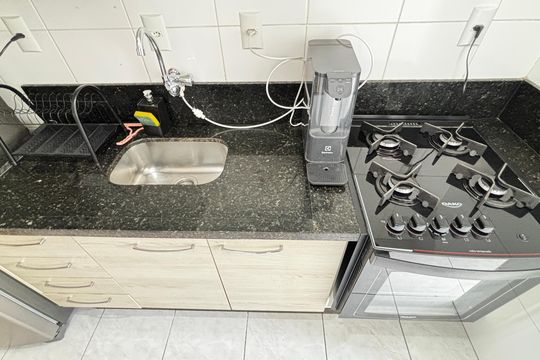 Cozinha de apartamento para alugar com 2 quartos, 52m² em Vila Príncipe de Gales, Santo André