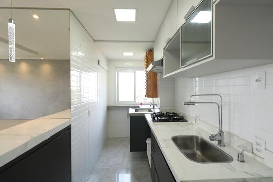 Cozinha de apartamento para alugar com 2 quartos, 50m² em Campanário, Diadema