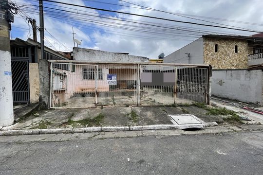 Fachada+Placa de casa à venda com 5 quartos, 100m² em Fazenda Aricanduva, São Paulo