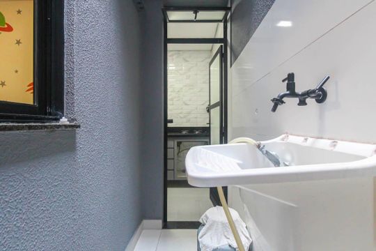 Área de Serviço de casa para alugar com 2 quartos, 42m² em Vila dos Minerios, São Paulo
