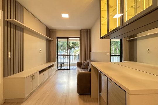 Sala de apartamento para alugar com 2 quartos, 70m² em Itacorubi, Florianópolis