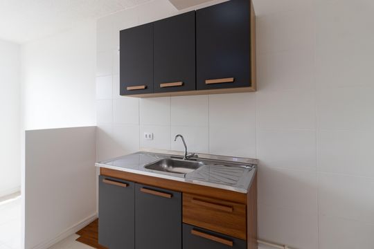 Cozinha de apartamento à venda com 2 quartos, 32m² em Barra Funda, São Paulo