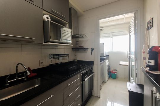 Cozinha  de apartamento à venda com 2 quartos, 63m² em Tatuapé, São Paulo