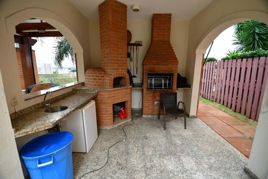 Área comum - Churrasqueira de apartamento para alugar com 3 quartos, 98m² em Parque das Flores, Campinas