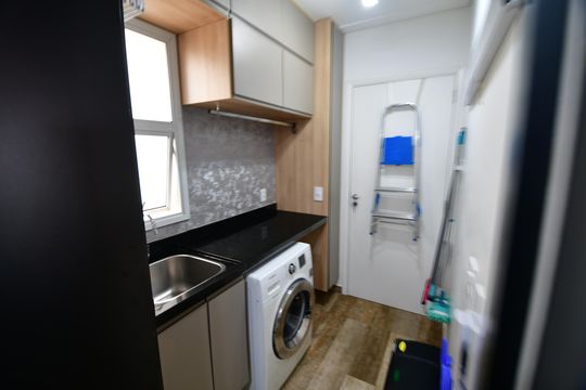 Área de Serviço de apartamento para alugar com 3 quartos, 98m² em Parque das Flores, Campinas