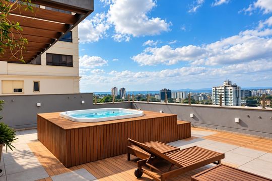 Área comum de apartamento para alugar com 1 quarto, 53m² em Três Figueiras, Porto Alegre