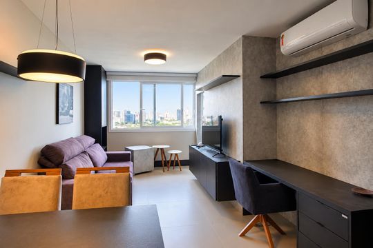 Sala de apartamento para alugar com 1 quarto, 53m² em Três Figueiras, Porto Alegre