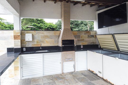 Área comum - Churrasqueira de casa de condomínio para alugar com 4 quartos, 167m² em Freguesia (jacarepaguá), Rio de Janeiro