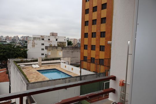 Varanda do quarto de apartamento à venda com 2 quartos, 74m² em Vila Alpina, São Paulo