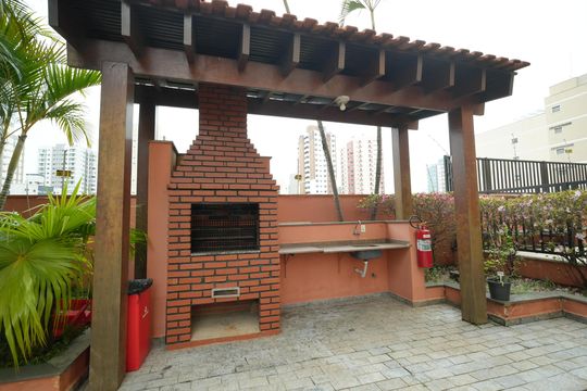 Área comum - Churrasqueira de apartamento para alugar com 2 quartos, 77m² em Vila Lea, Santo André