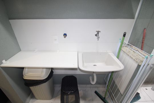 Área de Serviço de apartamento para alugar com 1 quarto, 32m² em Carandiru, São Paulo