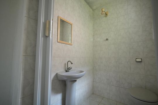 Banheiro da Suíte de casa à venda com 2 quartos, 125m² em Vila Bela Vista, Santo André