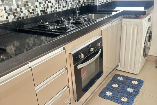 Cozinha de apartamento à venda com 2 quartos, 46m² em Jardim Morumbi (Nova Veneza), Sumaré