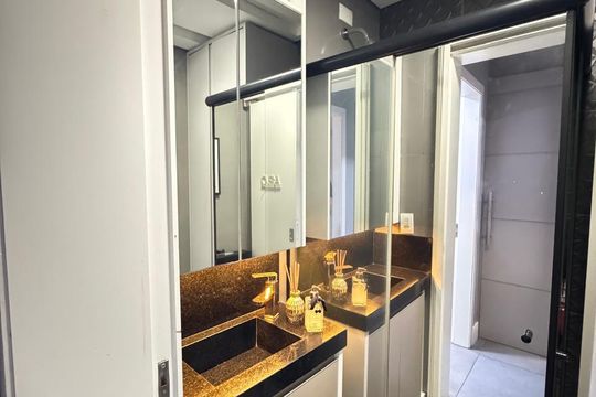 Banheiro de casa de condomínio para alugar com 3 quartos, 100m² em Distrito Industrial, Cachoeirinha