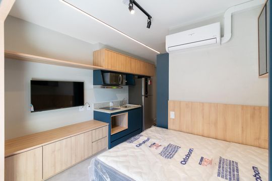 Quarto  de kitnet/studio para alugar com 1 quarto, 24m² em Vila Mascote, São Paulo
