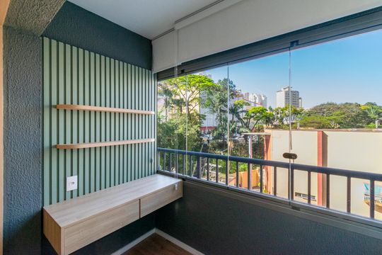 Varanda de kitnet/studio para alugar com 1 quarto, 24m² em Vila Mascote, São Paulo