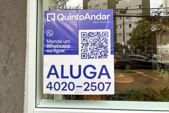 placa insrtalada dia 22/09/26 Cod_EWTB_1214 de kitnet/studio para alugar com 1 quarto, 40m² em Pinheiros, São Paulo